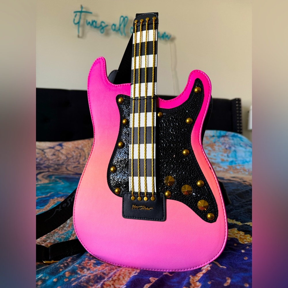 Betsey Johnson Guitar Crossbody Purse